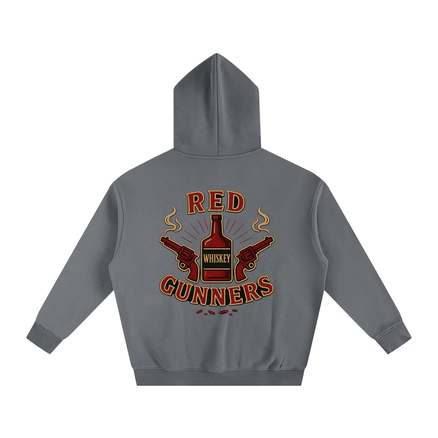 Red Whiskey Gunners Hoodie