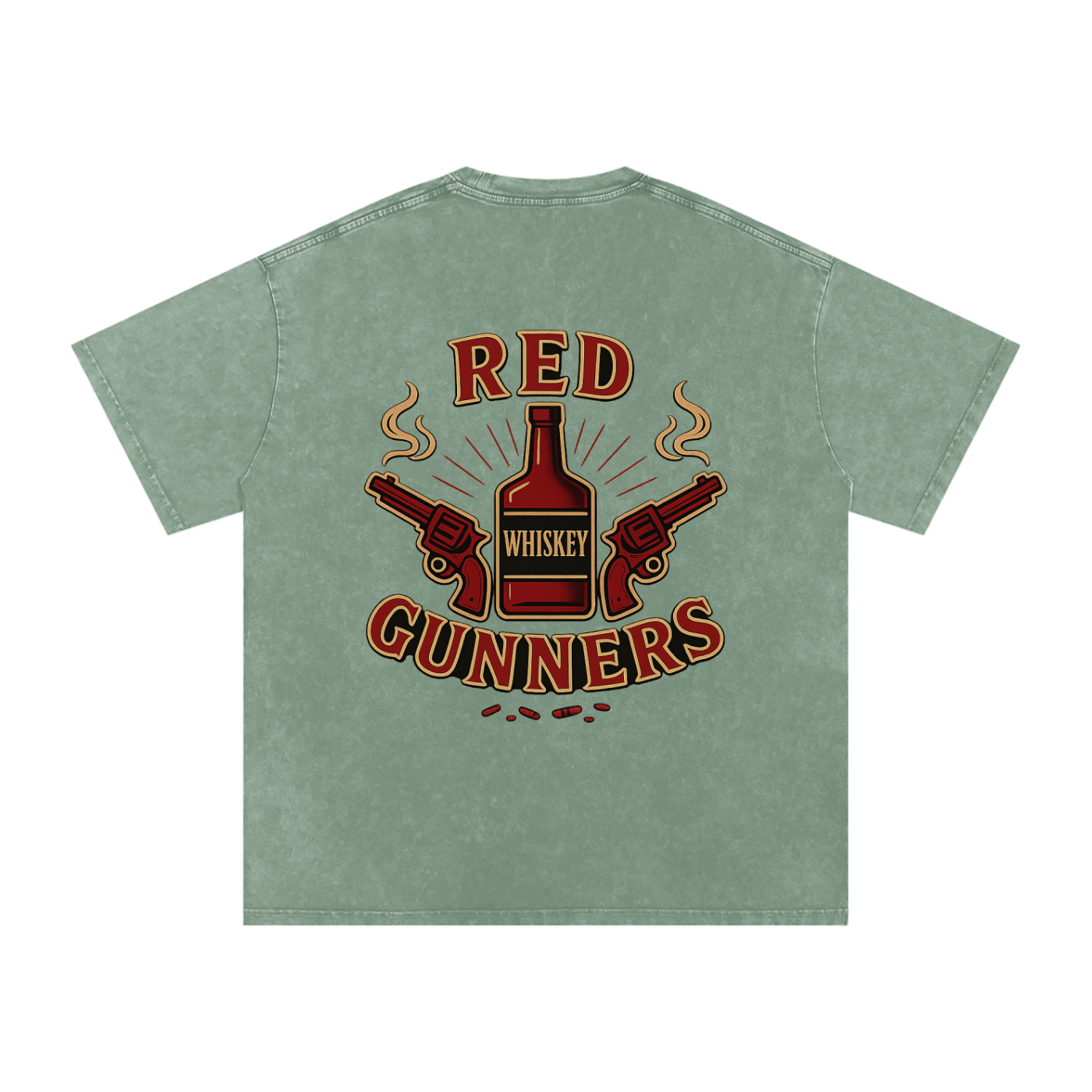 Red Whiskey Gunners T-Shirt